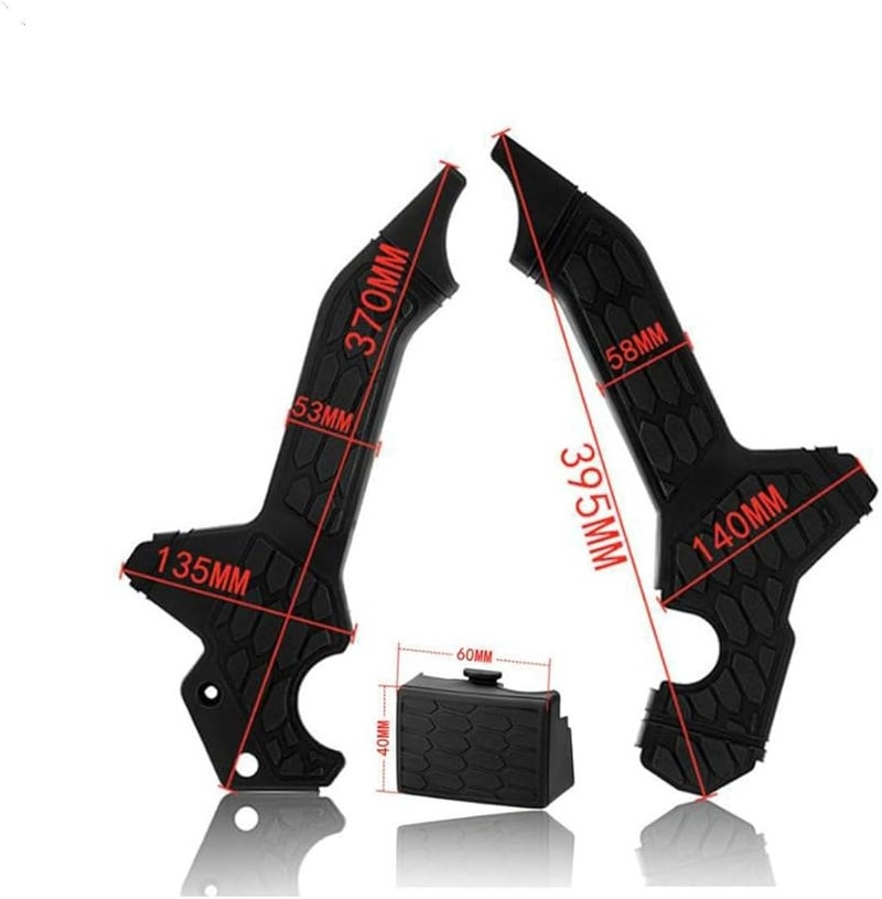 Black Frame Guards Protectors for Honda CRF300L CRF300L Rally ABS 2021 2022 2023 - Image 3